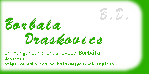 borbala draskovics business card